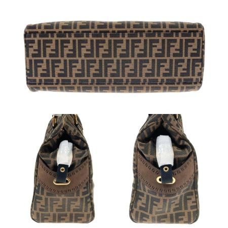  FENDI フェンディ ズッカ エトニコ トートバッグ 8BN162 ブラウン