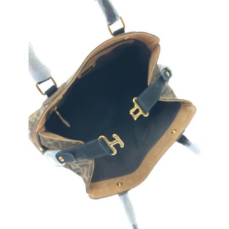  FENDI フェンディ ズッカ エトニコ トートバッグ 8BN162 ブラウン