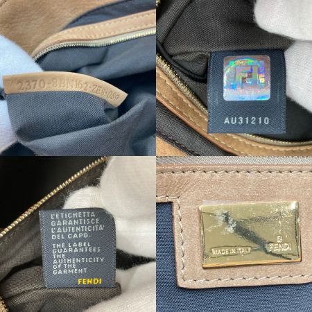  FENDI フェンディ ズッカ エトニコ トートバッグ 8BN162 ブラウン