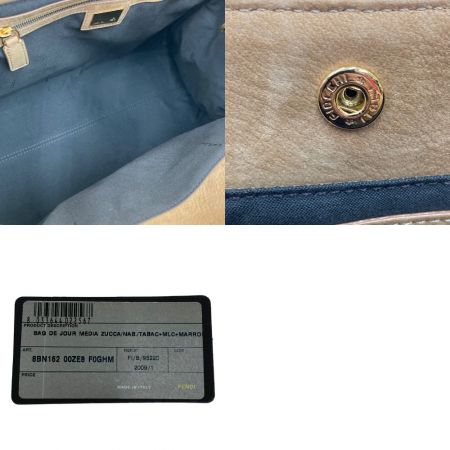  FENDI フェンディ ズッカ エトニコ トートバッグ 8BN162 ブラウン
