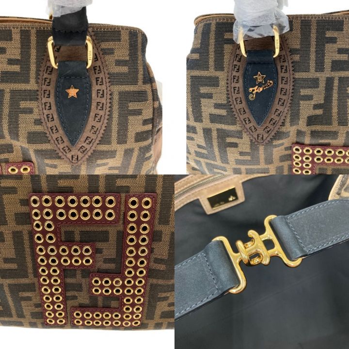 FENDI フェンディ ズッカ エトニコ トートバッグ 8BN162 ブラウン｜中古｜なんでもリサイクルビッグバン