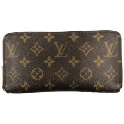 〇〇 LOUIS VUITTON ルイヴィトン モノグラム ジッピーウォレット 長財布 M60017 ブラウン Bランク