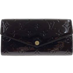 〇〇 LOUIS VUITTON ルイヴィトン ポルトフォイユ・サラ モノグラム・ヴェルニ  長財布 M90152 パープル Bランク