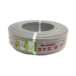 〇〇 YAZAKI ヤザキ VVFケーブル 3芯 3× 2.0 PbF 100m 未開封品 Nランク
