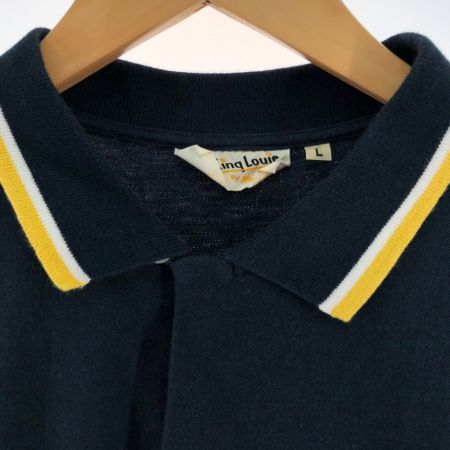  king louie メンズ シャツ ボーリングシャツ サイズL ネイビー×イエロー