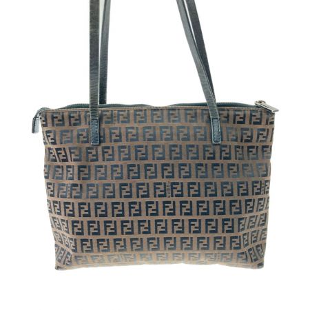  FENDI フェンディ ズッカ ハンドバッグ  2305.8BH022.029 ブラウン ヴィンテージ 現状渡し