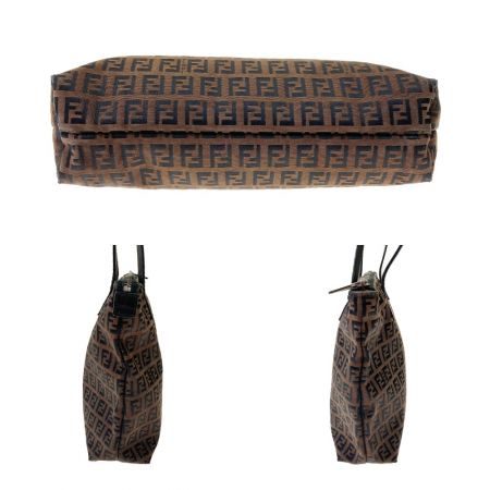  FENDI フェンディ ズッカ ハンドバッグ  2305.8BH022.029 ブラウン ヴィンテージ 現状渡し