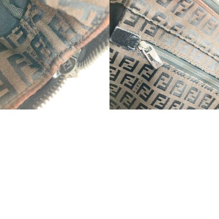  FENDI フェンディ ズッカ ハンドバッグ  2305.8BH022.029 ブラウン ヴィンテージ 現状渡し