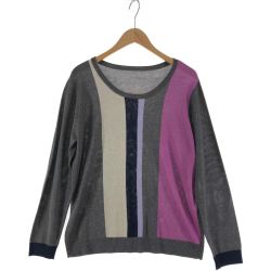 〇〇 Leilian レリアン レディース ニット サイズ13+ グレー x パープル Aランク