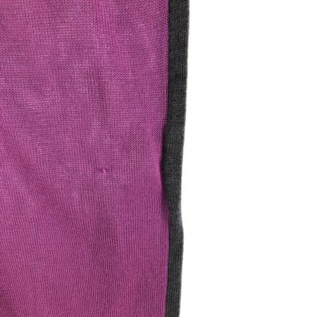  Leilian レリアン レディース ニット サイズ13+ グレー x パープル