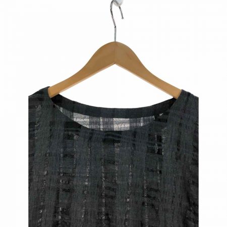  mefu 芽風 レディース ワンピース ノースリーブワンピース サイズ38 チェック グレー