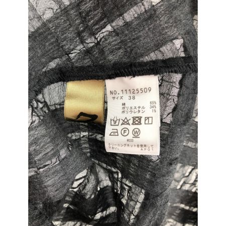  mefu 芽風 レディース ワンピース ノースリーブワンピース サイズ38 チェック グレー