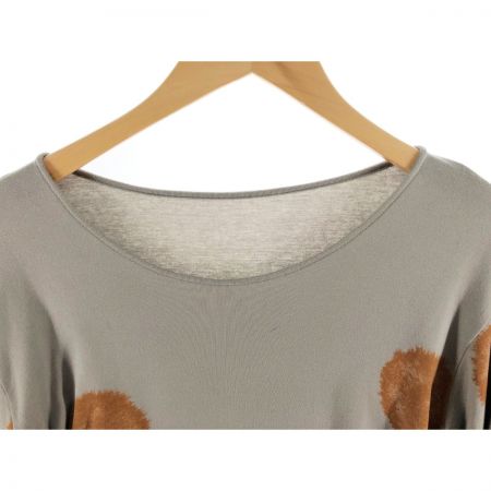  mefu 芽風 レディース Tシャツ 長袖Tシャツ サイズ38 ベージュ