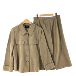〇〇 Leilian レリアン レディース スーツ サイズ13+ オリーブ Bランク