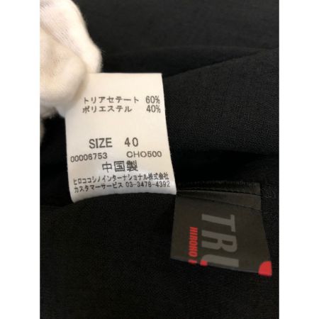  TRUNK レディース セットアップ ロングシャツ＆ボトム サイズ40 ブラック