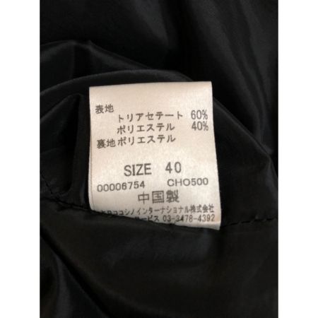  TRUNK レディース セットアップ ロングシャツ＆ボトム サイズ40 ブラック