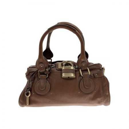 Chloe クロエ パディントン ハンドバッグ ブラウン