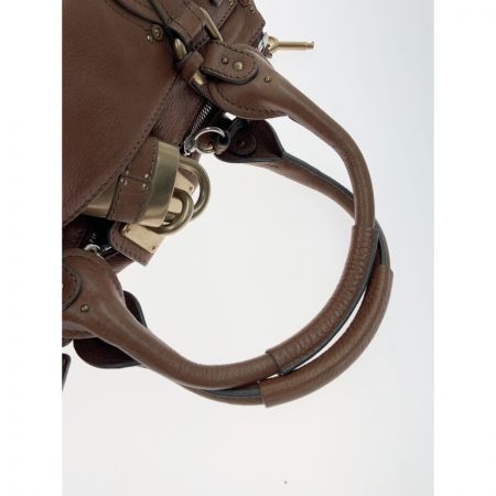  Chloe クロエ パディントン ハンドバッグ ブラウン