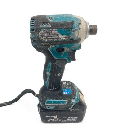  MAKITA マキタ 充電式インパクトドライバ 18V 4.0Ah TD171D グリーン x ブラック