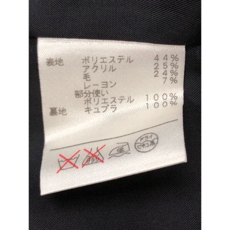  Leilian レリアン レディース ハーフコート クロコダイル柄 サイズ11 ブラック