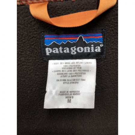  Patagonia パタゴニア メンズ ウールジャケット サイズM チェック ブラウン系
