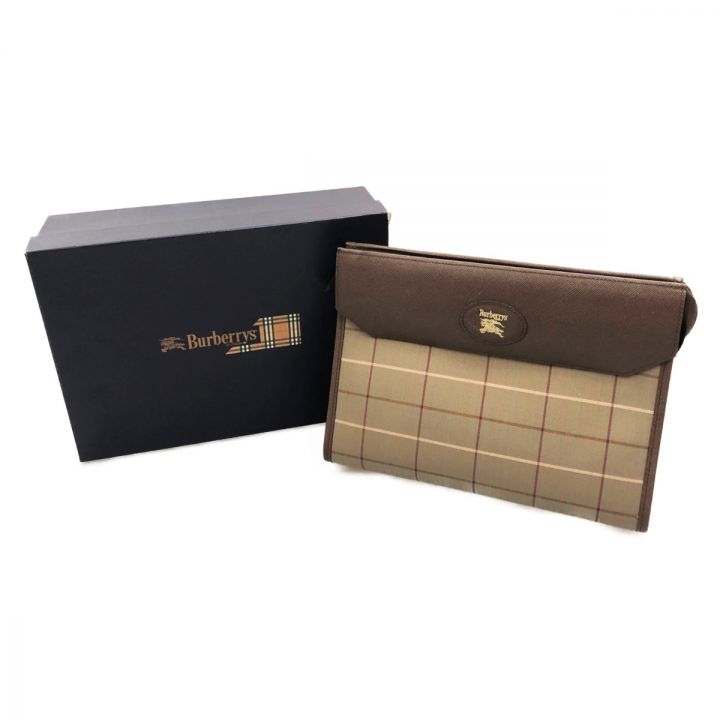 Burberry バーバリー セカンドバッグ クラッチバック ブラウン