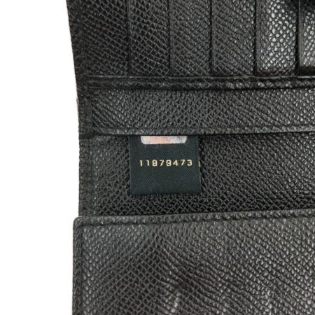  BVLGARI ブルガリ ブルガリ Wホック長財布 シルバー金具 30416 ブラック
