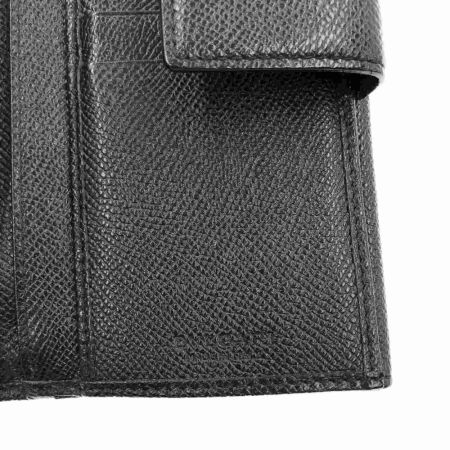  BVLGARI ブルガリ ブルガリ Wホック長財布 シルバー金具 30416 ブラック