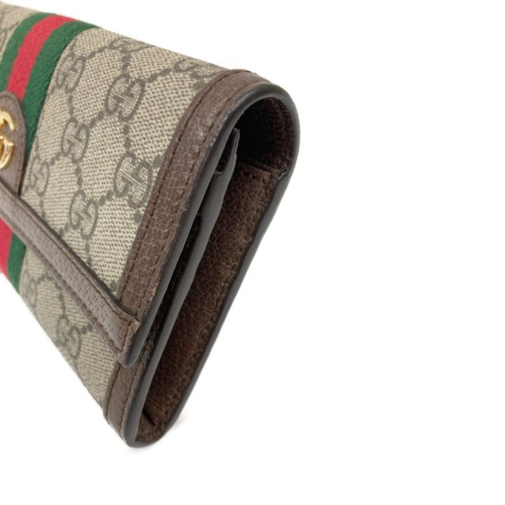 中古】 GUCCI グッチ オフィディア GG コンチネンタルウォレット 長財布 523153・2149 ブラウン x  ベージュ｜総合リサイクルショップ なんでもリサイクルビッグバン オンラインストア