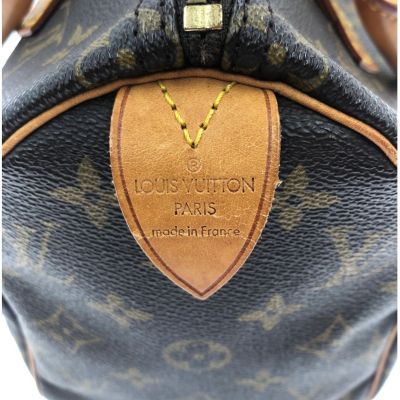 中古】 LOUIS VUITTON ルイヴィトン モノグラム スピーディー25 鍵付き