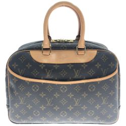 〇〇 LOUIS VUITTON ルイヴィトン モノグラム ボーリング・ヴァニティドーヴィル ボストンバッグ  M47270 ブラウン x ベージュ Bランク