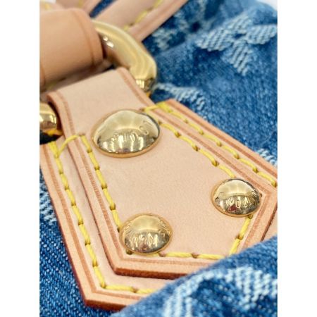  LOUIS VUITTON ルイヴィトン モノグラムデニム プリーティ ハンドバッグ M95020 ブルー