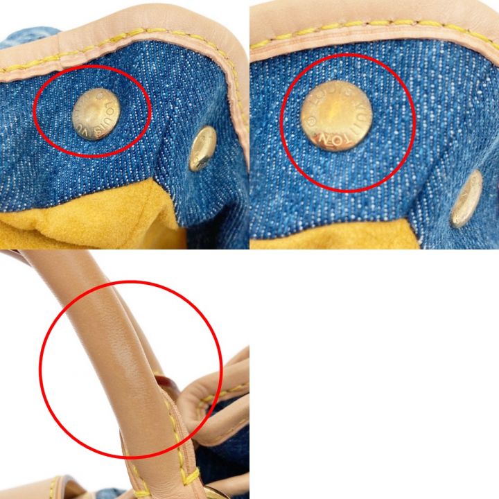 LOUIS VUITTON ルイヴィトン モノグラムデニム プリーティ