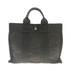 〇〇 HERMES エルメス  エールライン トートバッグPM グレー Bランク