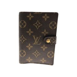 〇〇 LOUIS VUITTON ルイヴィトン モノグラム アジェンダPM 手帳カバー R20005  ブラウン Cランク