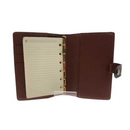  LOUIS VUITTON ルイヴィトン モノグラム アジェンダPM 手帳カバー R20005  ブラウン