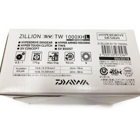  DAIWA ダイワ ZILLION ジリオン SV TW1000XH L ベイトリール ｼﾞﾘｵﾝSV TW1000XH L