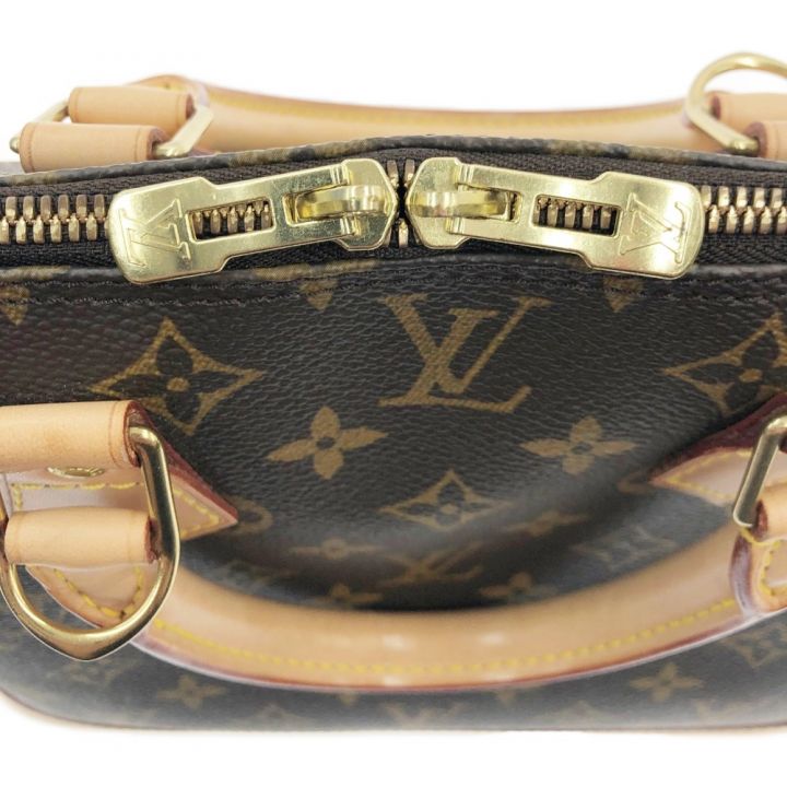 LOUIS VUITTON ルイヴィトン ハンドバッグ モノグラム アルマ パドロック 鍵付 M51130 ブラウン x  ベージュ｜中古｜なんでもリサイクルビッグバン