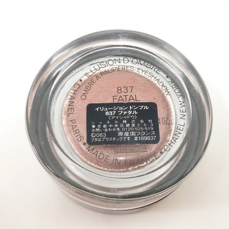  CHANEL シャネル アイシャドウ イリュージョン ドンブル 837 ファタル