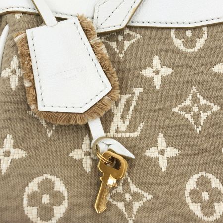  LOUIS VUITTON ルイヴィトン サビア カバMM  パドロック・鍵付 M93495 ベージュ x ホワイト