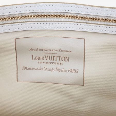  LOUIS VUITTON ルイヴィトン サビア カバMM  パドロック・鍵付 M93495 ベージュ x ホワイト