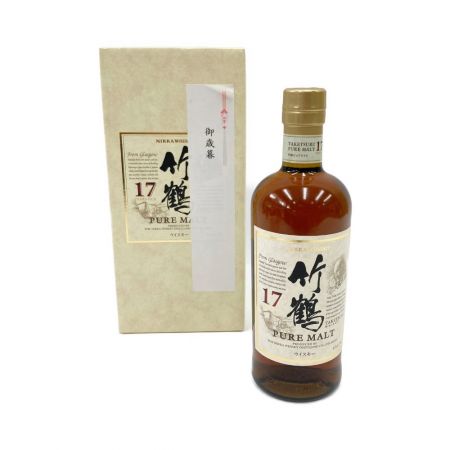 【北海道内限定発送】 TAKETSURU 竹鶴/ニッカウイスキー ウイスキー17年 700ml 43% 未開栓