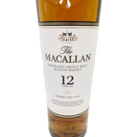  The MACALLAN マッカラン SHERRY OAK CASK 12 ウイスキー 未開栓