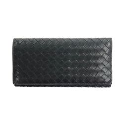 〇〇 BOTTEGA VENETA ボッテガヴェネタ イントレチャート 長財布 120697 V4651 1000 ブラック Cランク