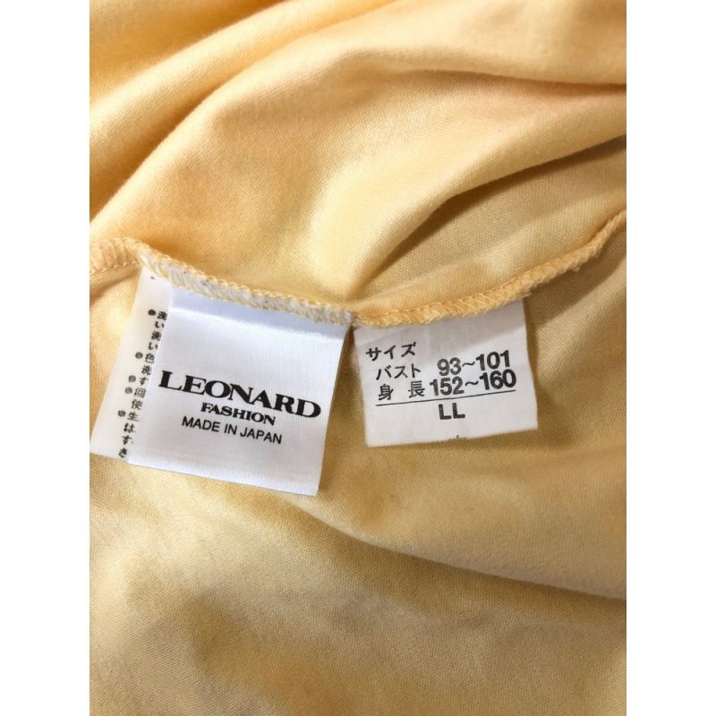 中古】 LEONARD レオナール レディース Tシャツ 長袖Tシャツ サイズLL