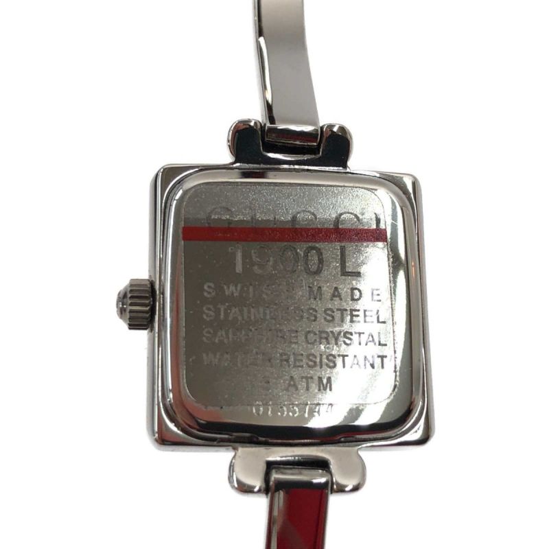 【 美品 】 グッチ   バングルウォッチ 1900L　 レディース腕時計TOMOの出品