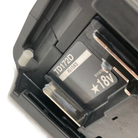  MAKITA マキタ インパクトドライバ TD172DRGX ブラック