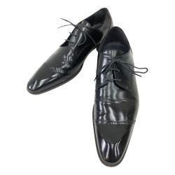 〇〇 gian franco giovanni ジャンフランコジョヴァンニ 靴 シューズ ストレートチップシューズ 25.5cm ブラック Bランク