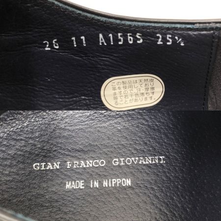  gian franco giovanni ジャンフランコジョヴァンニ 靴 シューズ ストレートチップシューズ 25.5cm ブラック