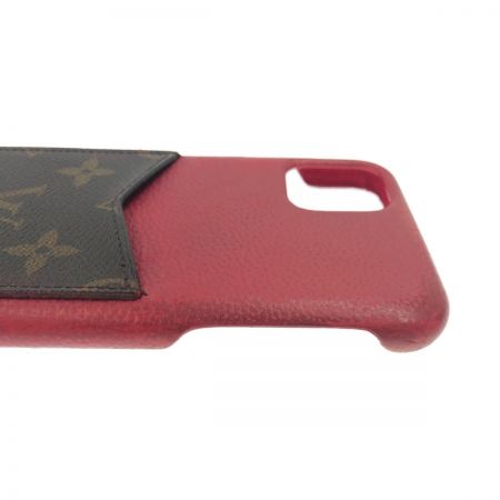  LOUIS VUITTON ルイヴィトン IPHONE 11 Pro Max スマホケース モノグラム M80081 レッド x ブラウン
